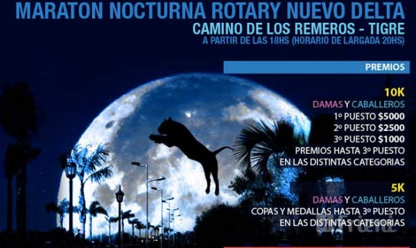 Maratón Nocturna Rotary Nuevo Delta