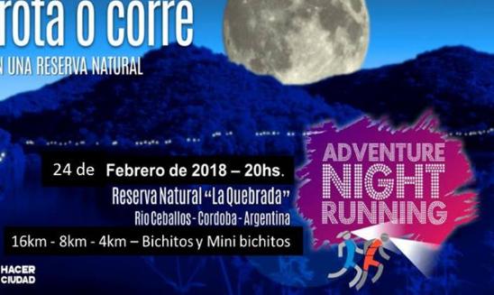 Adventure Night Running Rio Ceballos